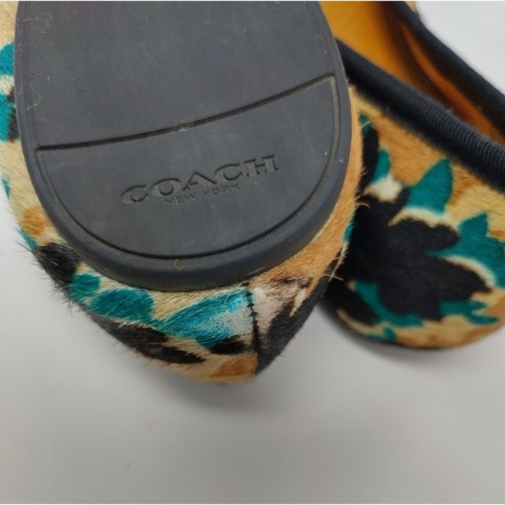 COACH Lara Calf Hair Ballet Flats 9.5 - Picture 8 of 10